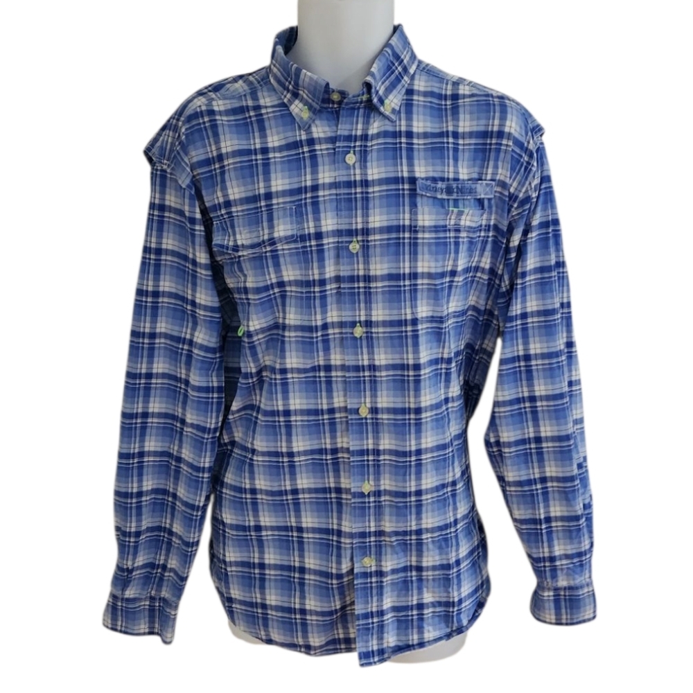 Vineyard Vines Lightweight Performance Harbor Plaid Shirt - Men's L